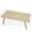 Brown, variant on Rectangle Outdoor Coffee Table Aluminum Patio Table Modern Accent Table Waterproof Rustproof for Balcony Deck Backyard Porch, Grey