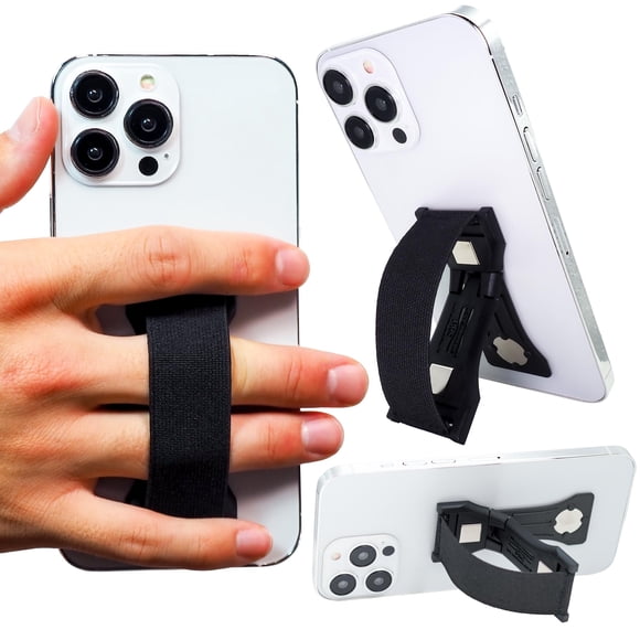 Phone Grip LOVEHANDLE PRO Premium con soporte magnético negro