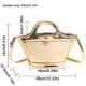 thumbnail image 4 of Bolso de hombro para mujer, bolso de mano con diseño de cocodrilo a la moda, bolso cruzado (dorado), 4 of 8