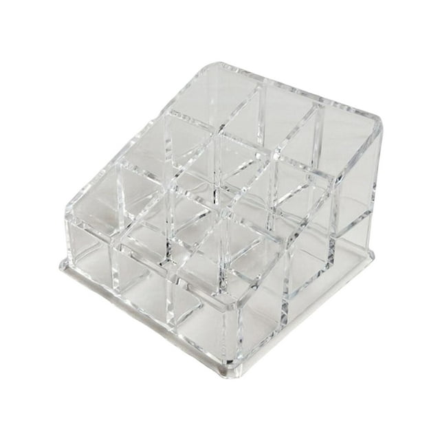 Estuche de Soporte para Lápiz Labial de 9 Rejillas, Organizador de Maquillaje, Caja de Cosméticos, Caja de Almacenamiento, Decoración para Tocador, Salvador Organizador de pintalabios