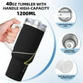 thumbnail image 5 of Bill Cipher 40 OZ Ice Bully Cup with Handle Straw Lid, Double Wall Stainless Steel Insulated Coffee Cup Tumbler, Colorful Mug for Travel Gym Home Outdoor Activities, 5 of 8