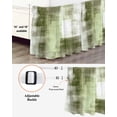 thumbnail image 3 of Abstract Art Bed Skirt California King Size 18" Drop Vintage Green Collage Oil Painting Texture Ruffled Wrap Around Bed Skirts Adjustable Elastic Bedskirt Dust Ruffle for California King Size Bed, 3 of 7