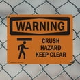 thumbnail image 5 of (2 Pack) Crush Hazard Keep Clear With Symbol OSHA Warning Sign 24 Inch X 18 Inch Indoor / Outdoor Rust-Free Aluminum Metal Signs for Workplace, Workshop, and Construction Site, Made in, 5 of 8