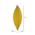 thumbnail image 6 of Vickerman 8" Yellow Matte Line Finial Ornament, Pack of 4, 6 of 6