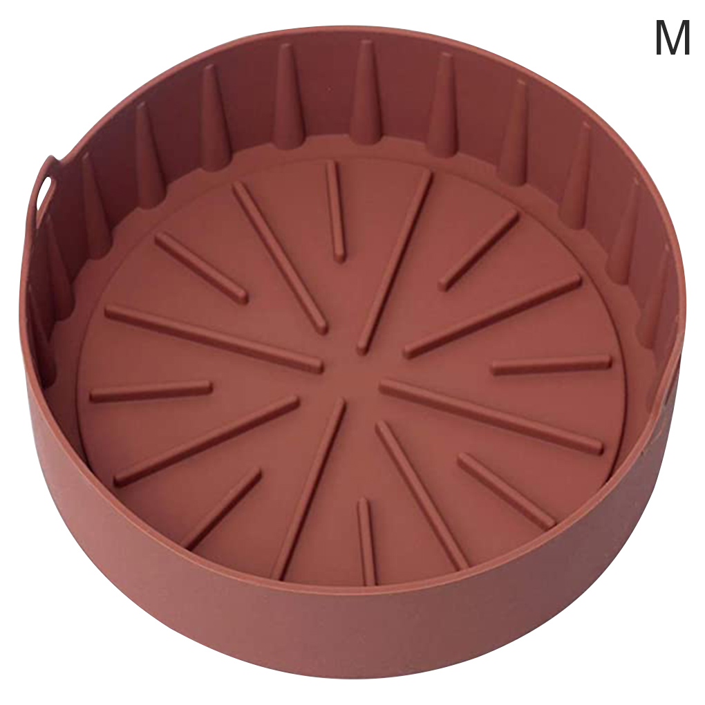 Rinhoo Air Fryer Pot Thickened Silicone Grill Pan Barbecue Plate