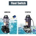thumbnail image 6 of iMeshbean 2HP Submersible Sump Pump 1500W Cast Iron Sewage Pump 6498GPH w/26ft Cord 110V, 6 of 10