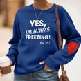 thumbnail image 2 of Neewe Women's Letter Print Long Sleeve Round Neck Loose Sweatshirt for Casual Daily Wear and Outdoor Activities Comfort, 2 of 6