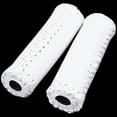 thumbnail image 4 of 2X Pair Vintage Leather Bicycle Grips Grips Trekking Handlebars Cover Colour: White, 4 of 8