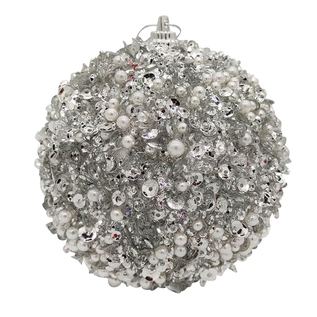 Navidad perla lentejuelas brillo adornos bola árbol de Navidad adorno decoración 8CM Wmkox8yii gf7728