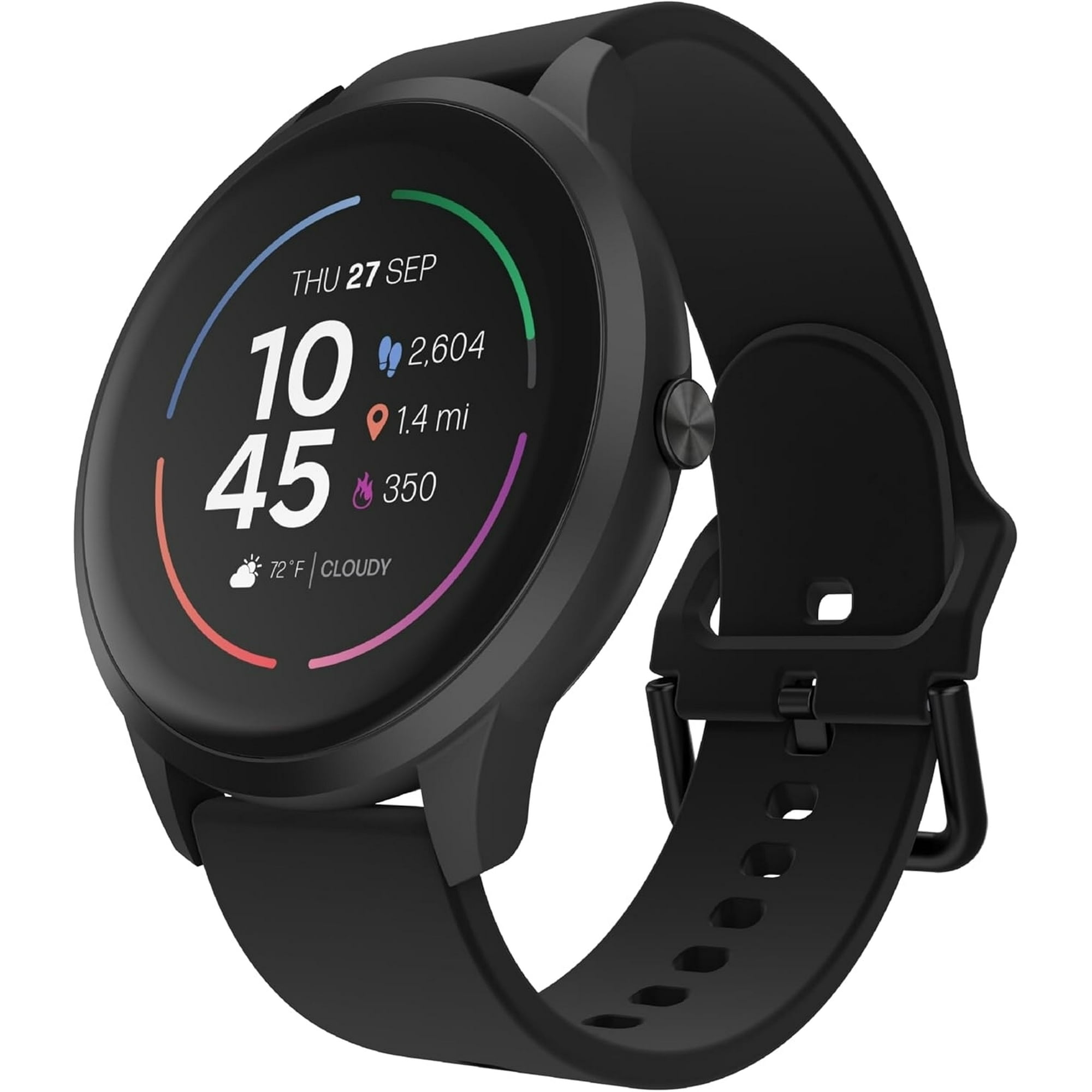 iTouch Sport 4 Smartwatch: Black Case With Black Strap