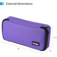 thumbnail image 2 of ProCase Pencil Bag Pen Case, Large Capacity Students Stationery Pouch Pencil Holder Desk Organizer with Double Zipper,, 2 of 5
