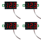 thumbnail image 1 of DC5-30V Mini voltímetro digital LED dos cables 0 28 pulgadas pantalla digital ajustable protección contra polaridad inversa (rojo), 1 of 3