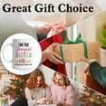thumbnail image 4 of Sisters Coffee Mug, Sister Gifts for Little Girls, Little Sister Gifts, Sister Gifts for Birthday Christmas Graduation, Youngest Sister Mug, 11 Oz Ceramic Cup, 4 of 6