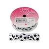 2PK Morex Ribbon Sports Grosgrain Soccer Ball 7/8 in. x 5 yd Black/White 1