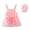 Pink, variant on Newborn One-Piece Swimsuit Bikini Set Swimwear Pink，0-6M One-Piece Swimsuits