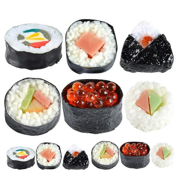 12pcs Simulation Mini Kitchen Toys And Fake Sushi With Playing House Simulation Food Including Sushi Play And Sushi Toys