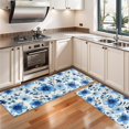 thumbnail image 3 of Kitchen Rugs Sets Of 2,Pioneer Flower Floral Print Pattern Anti Fatigue Kitchen Mat Rugs Non Slip Washable,Decorative Kitchen Floor Mats for Kitchen,Sink,Laundry,17"X47", 3 of 5