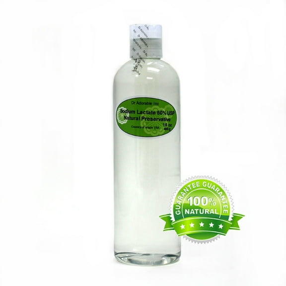 Dr Adorable - 48 oz - Sodium Lactate - 60% USP Natural Preservative (3 of 16 oz)