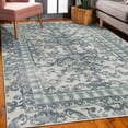 thumbnail image 3 of Vintage Decorative Rug, Victorian Style Pattern of Abstract Leaf Flourishes Grunge Concept Swirling, Quality Carpet for Bedroom Dorm and Living Room, 6 Sizes, Blue Grey, by Ambesonne, 3 of 4