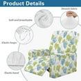 thumbnail image 5 of FOR U DESIGNS Grape Leaf Print Recliner Chair Covers Stretch Recliner Couch Covers 4-Pieces Anti-Dust Reclining Slipcovers Furniture Protector with Storage Pocket, 5 of 8