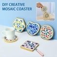 thumbnail image 4 of Mosaic Coaster DIY Kit Novelty Creative Craft for Kids, DIY Art Supplies with Colorful Tiles & Tools, 4 of 5