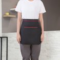 thumbnail image 2 of LCXmlly Deep Pocket Half Apron Waiter Half Apron Waterproof Oil Proof Large Pockets Adjustable Strap Kitchen Uniform, 2 of 7