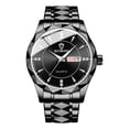 thumbnail image 1 of Reloj calendario de acero de tungsteno impermeable para hombre, 1 of 5