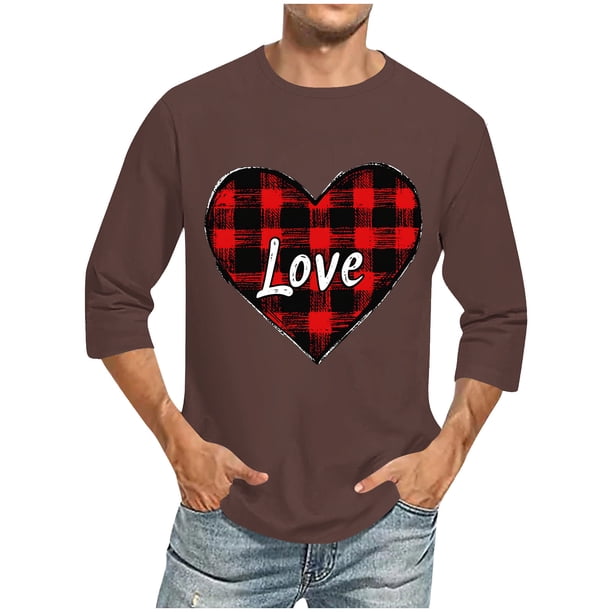 Blusas y camisas de manga larga con cuello redondo para hombre, blusa informal con cuello redondo y manga corta, blusa estampada de poliéster para hombre.