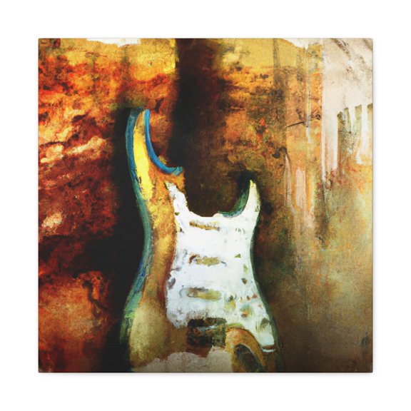 Fender in Neon Greens - Canvas