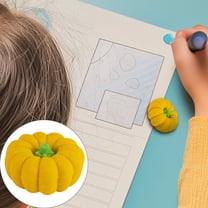 1pc Fun Pumpkin Eraser Vegetable Eraser, Durable Rubber Eraser, Smooth Cleaning, No Paper Tear, Pencil Eraser for Writing Correction, Classroom Prizes, Game Rewards, Party Favors, Class Treasure Box
