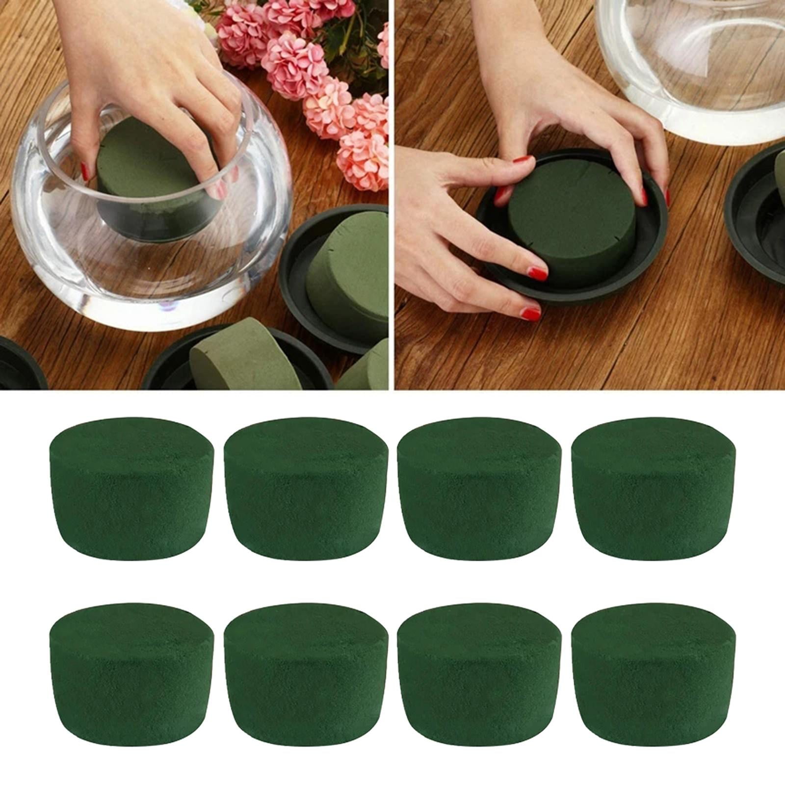 TAOPE Floral Foam 6,5'' Grandes Briques Rondes En Mousse Florale Sèche