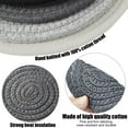 thumbnail image 4 of 12 Pcs Absorbent Coasters for Drinks, 4.3"/11 cm Heat Resistant Coasters for Coffee Table, Minimalist Woven Cups Coasters for Home Decor Office Dining Desk Tabletop Protection, 4 of 8