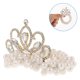 thumbnail image 3 of Coletero con cuentas de perlas para el pelo, corona elástica para el pelo, coletero para niñas, 3 of 7