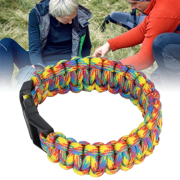 Faginey Safety Hook Paracord Bracelet For Men Women Outdoor Survival Bracelet With Parachute Cord Climbing Equipment Outdoor