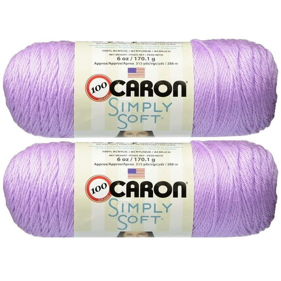 Bulk Buy: Caron Simply Soft Yarn Solids (2-pack) (Orchid)