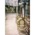 thumbnail image 2 of Okula, Carina 11x14 White Modern Wood Framed Museum Art Print Titled - Cafe Chairs on Quiet Village Street, 2 of 4