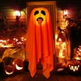 thumbnail image 7 of Halloween Decorations, Halloween Pumpkin Ghost Lights Dress up Party Decorations Scene Decoration Hanging Decorations Indoor Outdoor Atmospheres Props, 100%Polyester, orange, 7 of 7