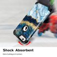 thumbnail image 3 of for iPhone 6s Plus Case/iPhone 6 Plus Case, Heavy Duty Shockproof Protection Soft Silicone Rubber+Hard Plastic Protective Case for iPhone 6 Plus/6s Plus (5.5" Display) - Blue Marble, 3 of 8