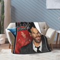 thumbnail image 5 of Ryan Actor Reynolds Throw Blanket Flannel Blanket Warm Soft Microfiber Blanket for Living Room Couch Sofa Bedroom Decor Gifts 80"x60", 5 of 6