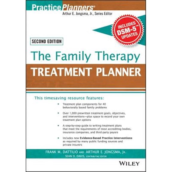 Pre-Owned The Family Therapy Treatment Planner, with Dsm-5 Updates, 2nd Edition (Paperback) 1119063078 9781119063070