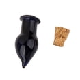 thumbnail image 4 of 10 lindos mini pequeños tapones de corcho, frascos de con forma de lágrima, viales, botellas de deseos, color negro Zulema Mini botella, 4 of 7
