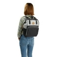 BB Gear Backpack Diaper Bag with Adjustable Shoulder Strap, Gray