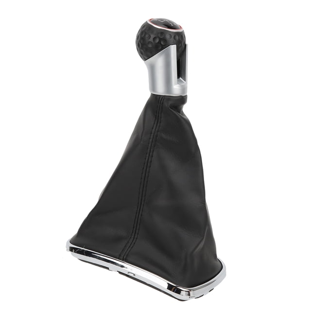 Perilla de Palanca de Cambios de Coche, Palanca de Cambios, Cubija Antipolvo Para Maletero, Reemplazo de Cuero Artificial de Alta, ABS, Fácil Instalación para MK4 Bora
