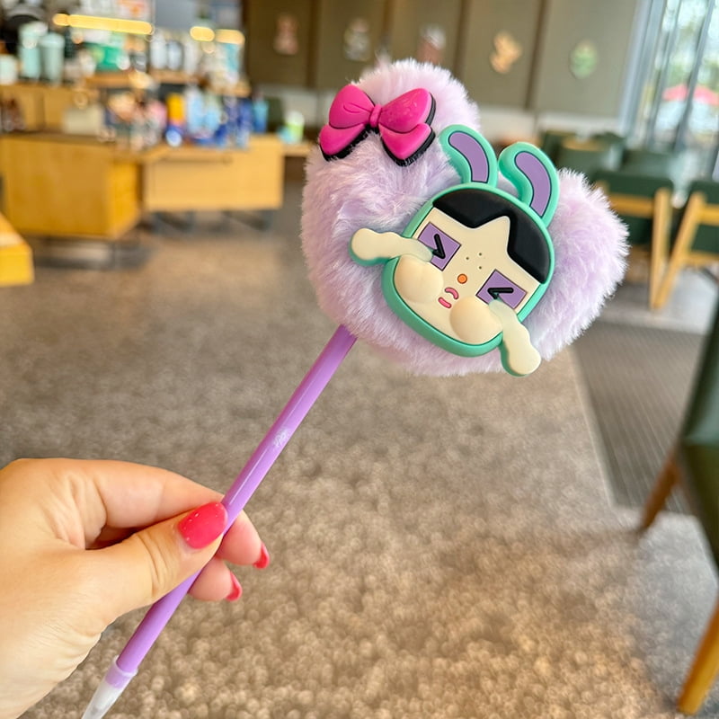 Crybaby labubu lindo niño Hairball bolígrafo individualidad ...