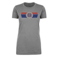 thumbnail image 2 of Women's USA Shirts, Patriotic Shirts, Ladies Graphic T-shirts - Heather Grey MH200WPATRIOT S23 XS, 2 of 3