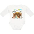 thumbnail image 3 of Inktastic Feliz Navidad Cute Nativity Scene Boys or Girls Long Sleeve Baby Bodysuit, 3 of 5