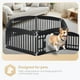 thumbnail image 2 of Parque infantil para perros Simple Deluxe, 24 ejercicios, 6 paneles con puerta, negro, 2 of 7