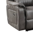 thumbnail image 4 of Fabric Manual Loveseat with 2 Cupholders and Console, Gray, 4 of 5