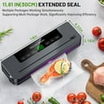 thumbnail image 4 of Vacuum Sealer Machine, Automatic Vacuum Sealer for Food with 10 Bags, Built-in Cutter, Dry & Moist Modes, LED Indicator, Easy to Clean, Compact Design for Sous Vide & Food Storage (Gray), 4 of 9