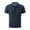 125#Navy, variant on Men's Ice Silk Short Sleeve Polo Shirt Quick Dry Moisture Wicking Stretch Anti Wrinkle Casual Golf Shirt With Pocket Navy M